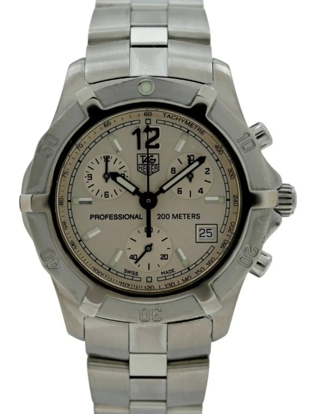 Tag Heuer 39mm Men's Exclusive 2000 Series Chronograph Swiss Watch! Ref: CN1111!
